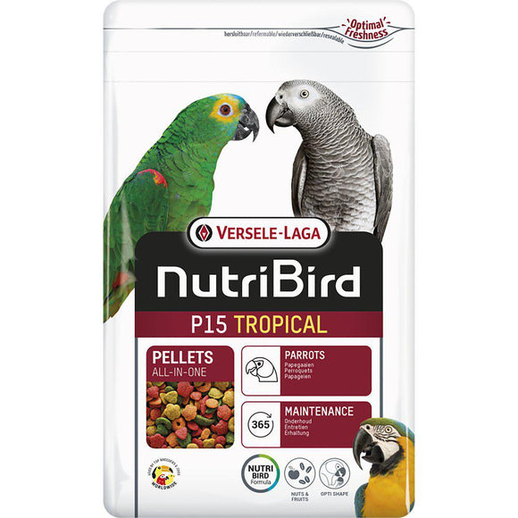 NutriBird P15 Papegojpellets Tropical 1 kg