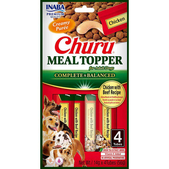 Churu Dog Meal Topper Chicken/beef 4st