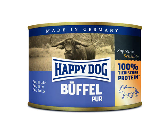 HappyDog konserv GF 100% buffel 200 g