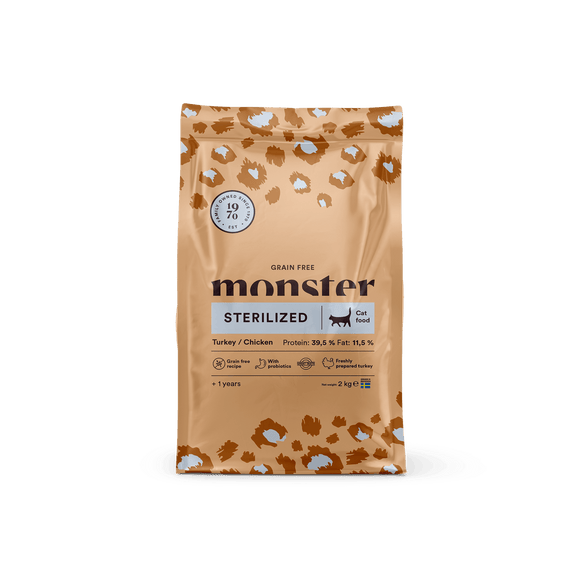 Monster Cat Grain free Sterilized Turkey/Chicken 2 kg