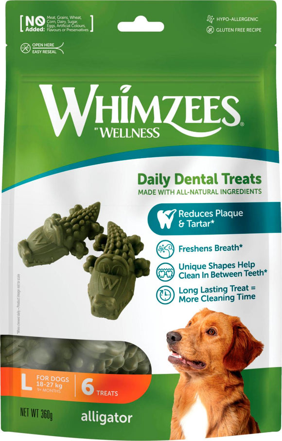 Whimzees Alligator L 6p 360g