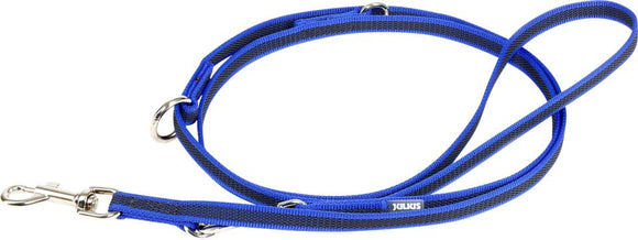 K9 SUPER GRIP KOPPEL MED HANDTAG BLÅ 2,2M 2ST HAKAR