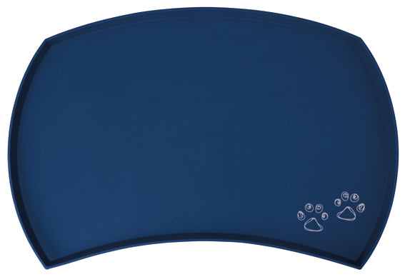 Matskålsunderlägg, silikon, 48 × 27 cm, blå