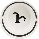 Keramikskål "WATER", 1.6 l/ø 20 cm, vit/svart"