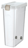 Fodertunna, 40 l/, 27 × 61 × 45 cm, transparant/vit