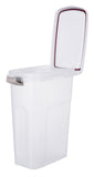Fodertunna, 25 l/, 24 × 51 × 39 cm, transparant/vit