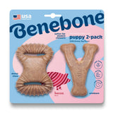 Benebone Puppy 2-pack Wishbone Bacon