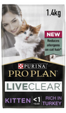 Pro Plan Cat Liveclear Kitten Turkey 1,4kg