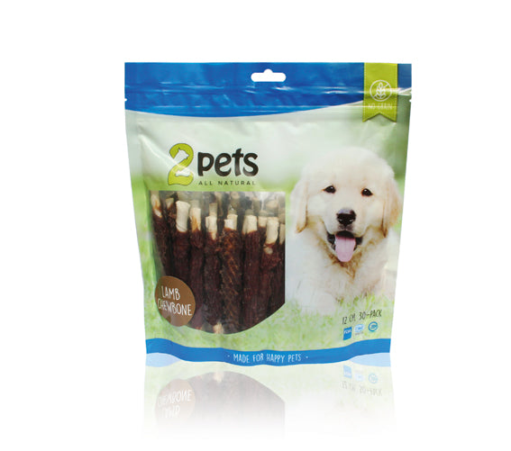 2pets Tuggpinne med lamm 12cm 30-pack, 400g