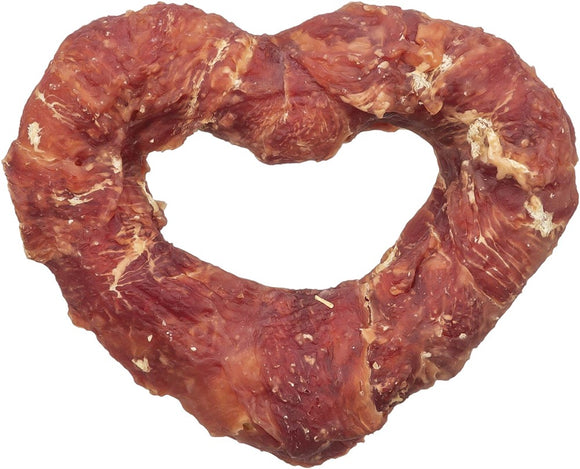 Denta Fun Heart med ankbröst ø 10 cm, 70 g