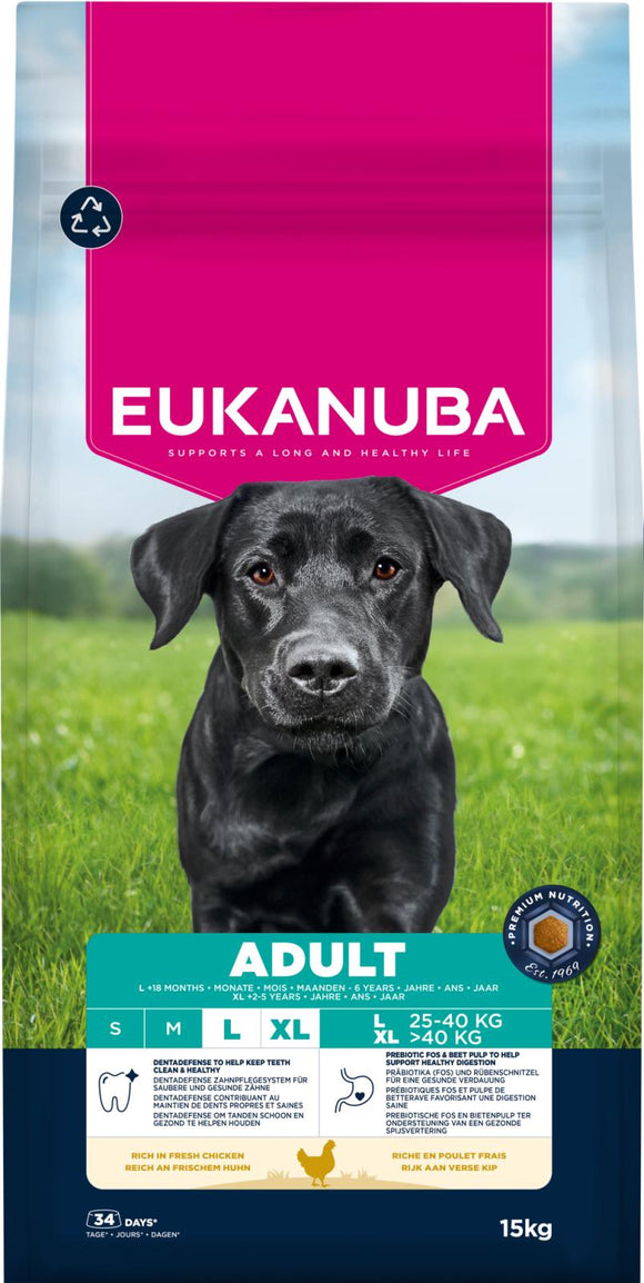 EUKANUBA Adult Large Breed kyckling 15 kg