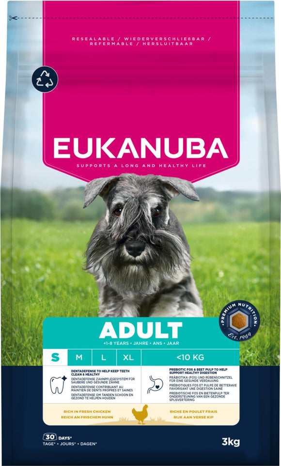 EUKANUBA Adult Small Breed Kyckling 3 kg