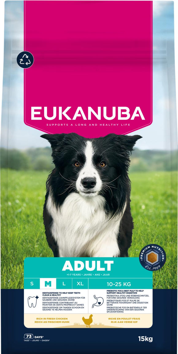 EUKANUBA Adult Medium Breed Kyckling 15 kg