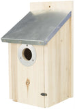 Fågelholk för starar, furu, 18 × h31 × 16 cm/ø 4.5 cm