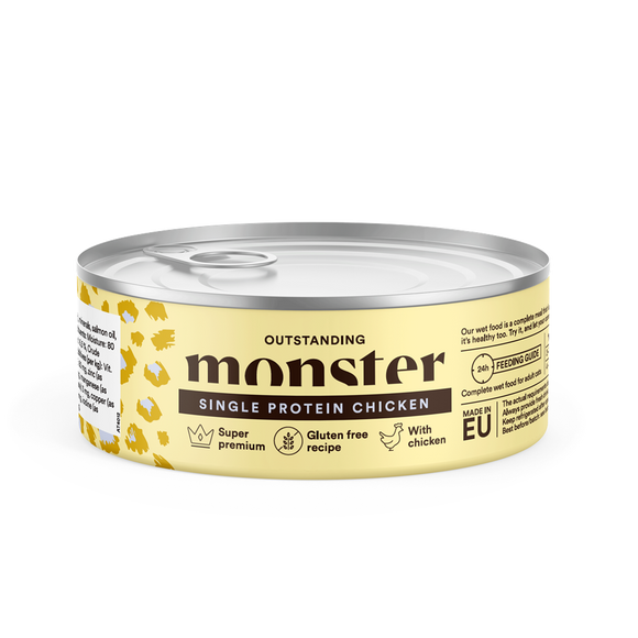 Monster Katt Adult Single Protein Chicken Burk 100 g