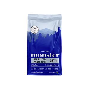 Monster Hund Grain Free Sterilized White Fish 12 kg