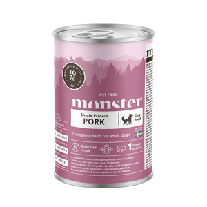 Monster Hund Adult Single Pork Burk 400 g