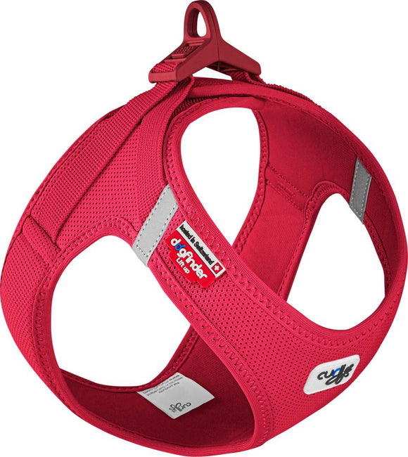 Curli Vest sele Clasp Air-Mesh röd S
