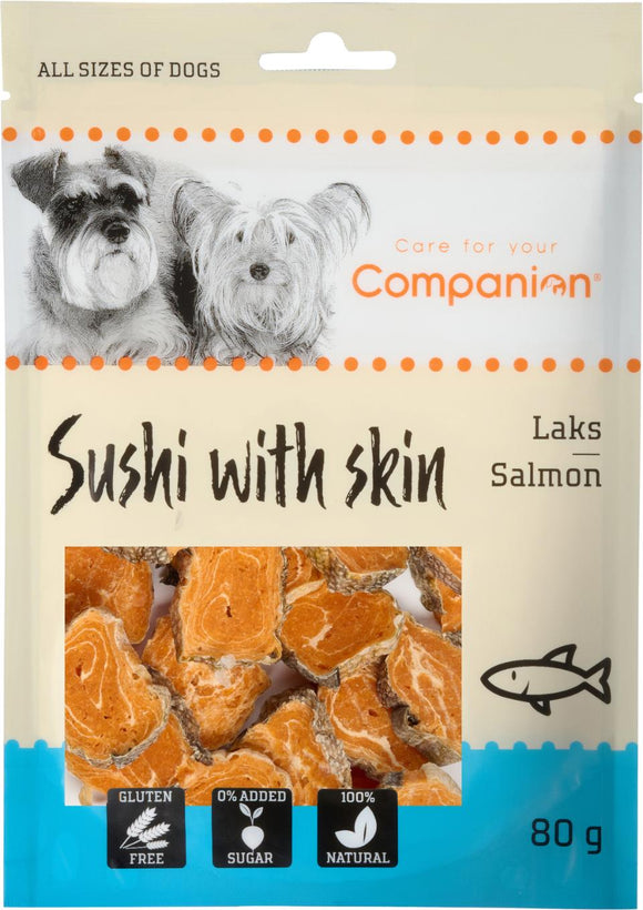 Companion Sushi with skin, lax 80g