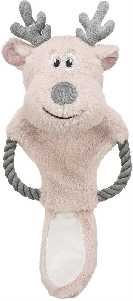 Xmas ren med rep, plysch/bomull, 47 cm
