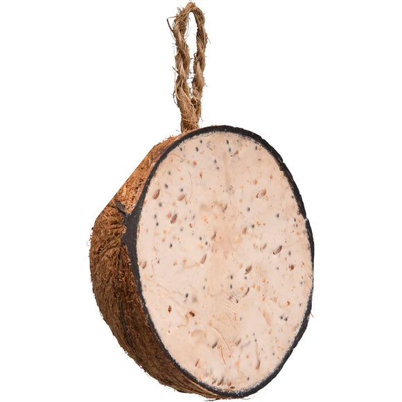 Kokosnöt Halv 2-pack med Talg Och Fröer
