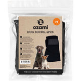 Ozami Dog Socks M 4pcs Black