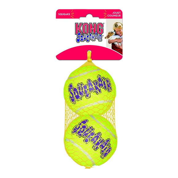 Kong Squeakair Tennisboll 2pack L 8cm