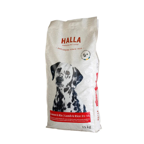 Hundfoder Halla Lamm & Ris 21-11 15kg