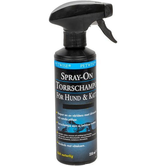 Petwise Spray On Torrschampo Hund & Katt 350ml