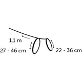 Sele Med Koppel Ställbar Svart 10mmx110cm