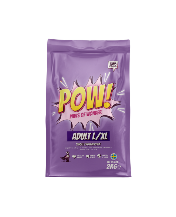 POW! Hund Adult L/XL Pork 2 kg