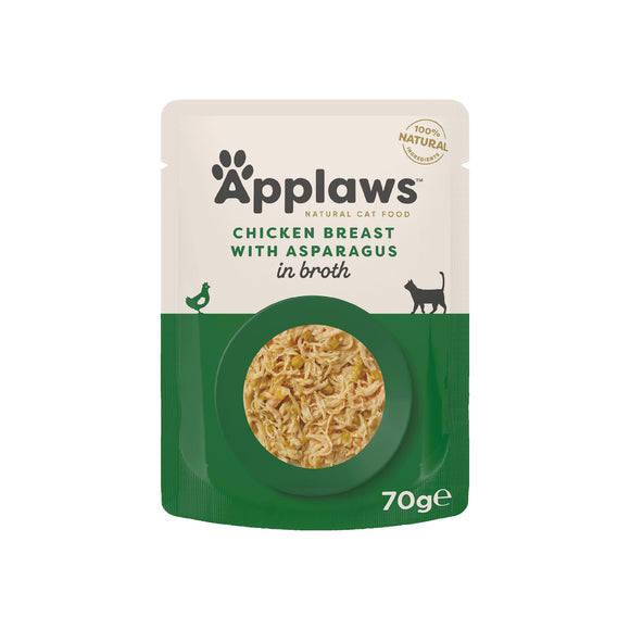 APPLAWS KATT PÅSE CHICKEN & ASPARGUS 70g