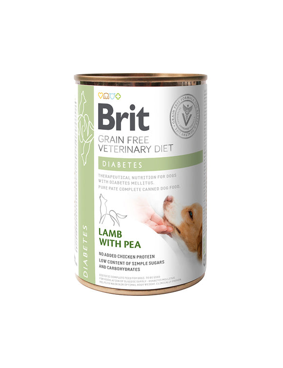 Brit GF Vet Diets Dog Can Diabetes 400g