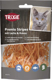 Premio Stripes med lax & kokos, 50 g