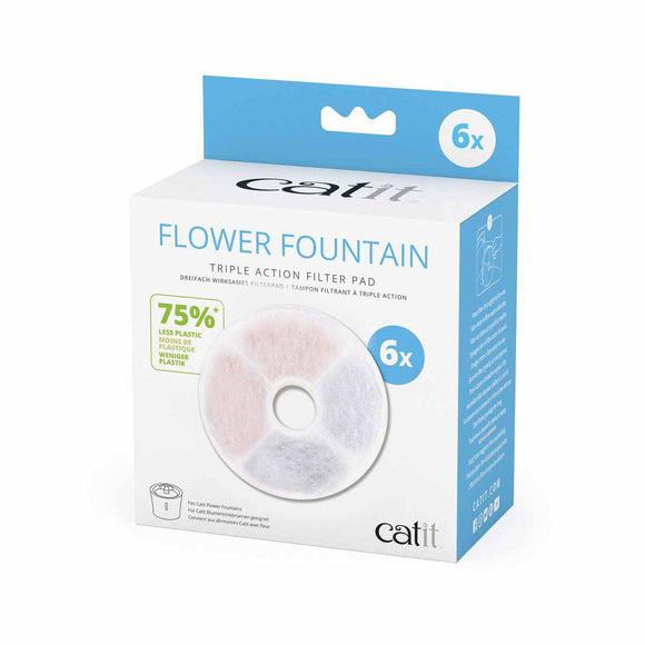 Catit Water Softening Filter Triple Action 6st