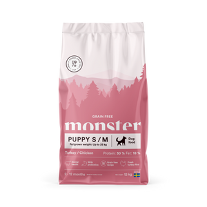 Monster Hund GF Puppy Sm/Me Turkey/Chicken 12 kg