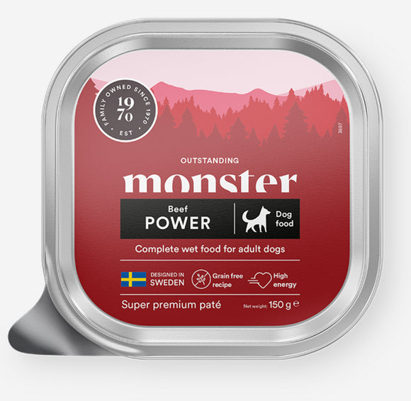 Monster Hund Power Beef Paté tray 150 g