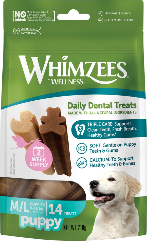 Whimzees Puppy Chew M/L 14p