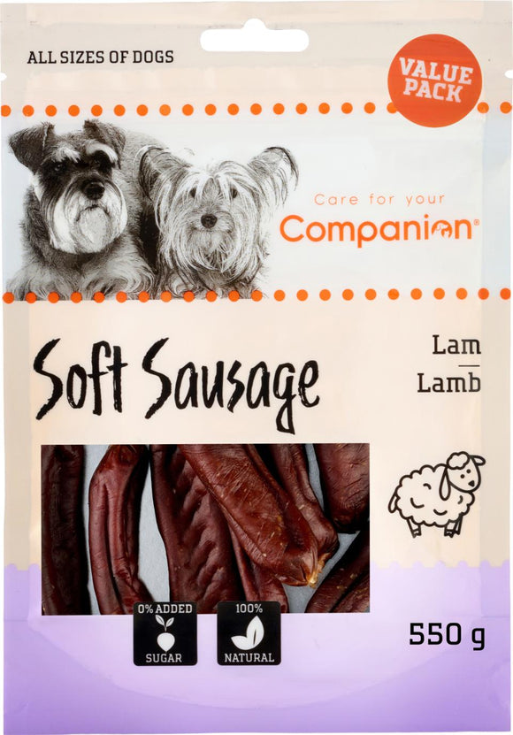 Companion Soft Sausage, lamm 550g