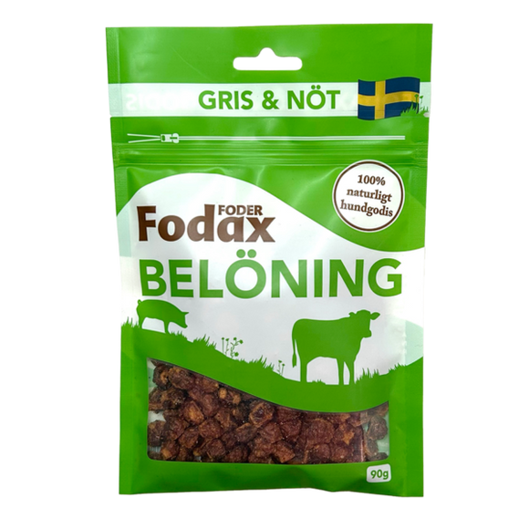 Fodax Belöning Gris-Nöt 90g
