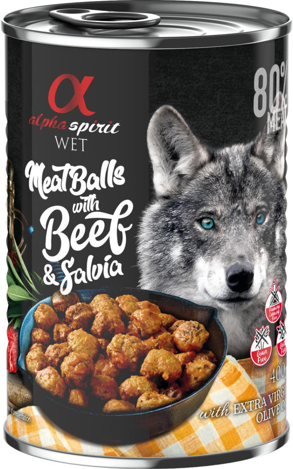 AlphaSpirit Köttbullar med nötkött och salvia 400g