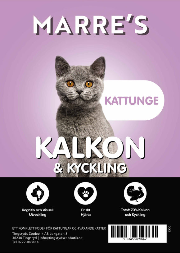 Marre´s Connoisseur Kattunge Kalkon & Kyckling 5kg