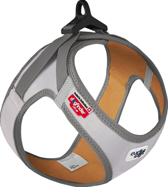 Curli Vest Clasp Glow Grå hundsele XL