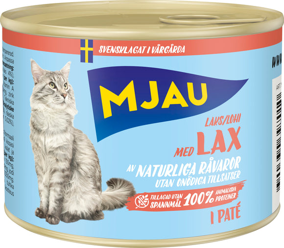 Mjau Paté Blötmat med Lax 635g