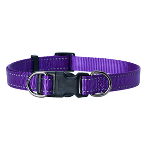 Nylonhalsband Iris Ställbart Lila M