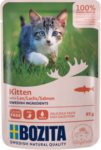 Bozita Feline Kitten Lax I Sås Pouch 85gr