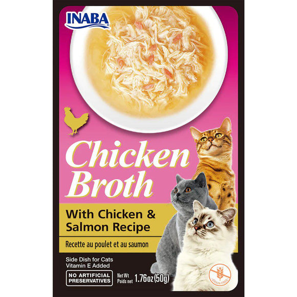 CHICKEN BROTH WITH CHICKEN & SALMON 50G