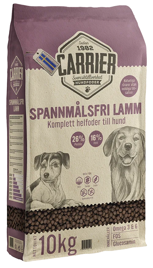 Carrier Spannmålsfri Lamm10 kg