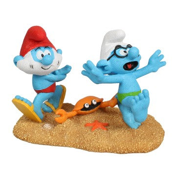 Deko Aqua Della Smurfs - Strandsmurfar Papa&Brainy