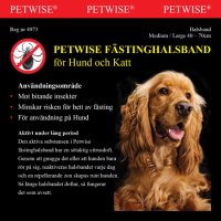 PETWISE FÄSTINGHALSBAND FÖR HUND MEDIUM/LARGE 40-70CM